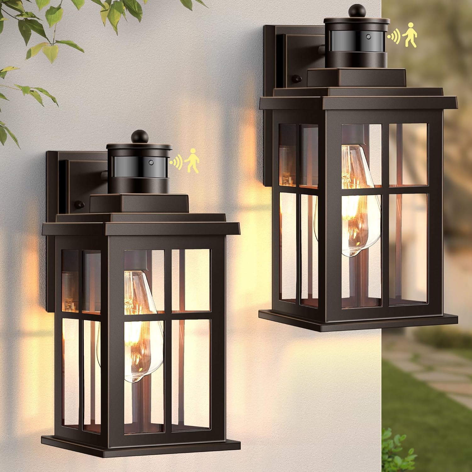 Outdoor Lighting Garage - Oil Rubbed Bronze Porch Light 2-Pack