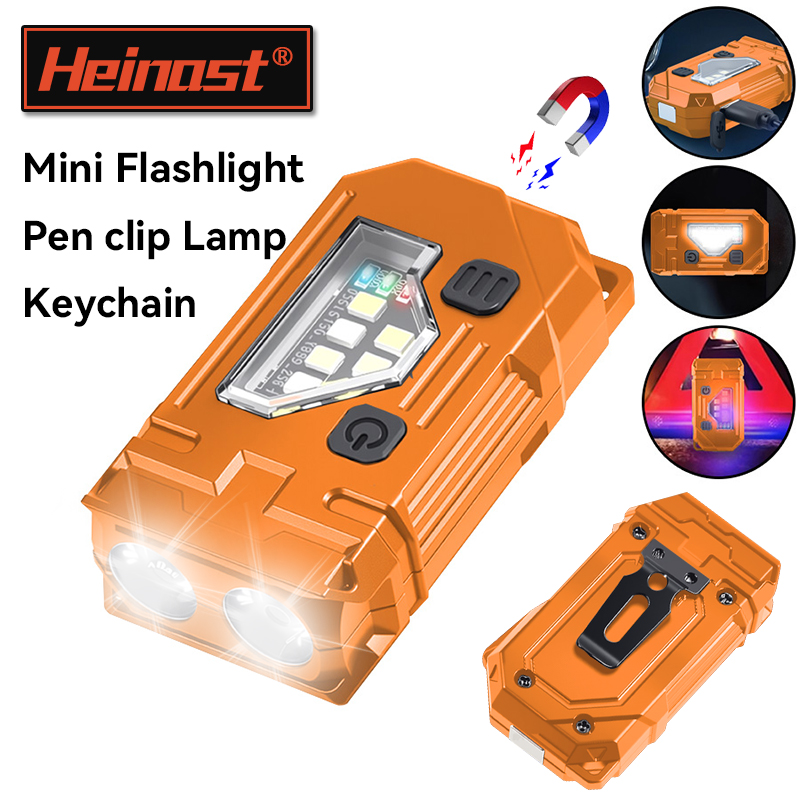 Outdoor Lighting Lowes - Mini Keychain EDC Flashlight Rechargeable Magnetic