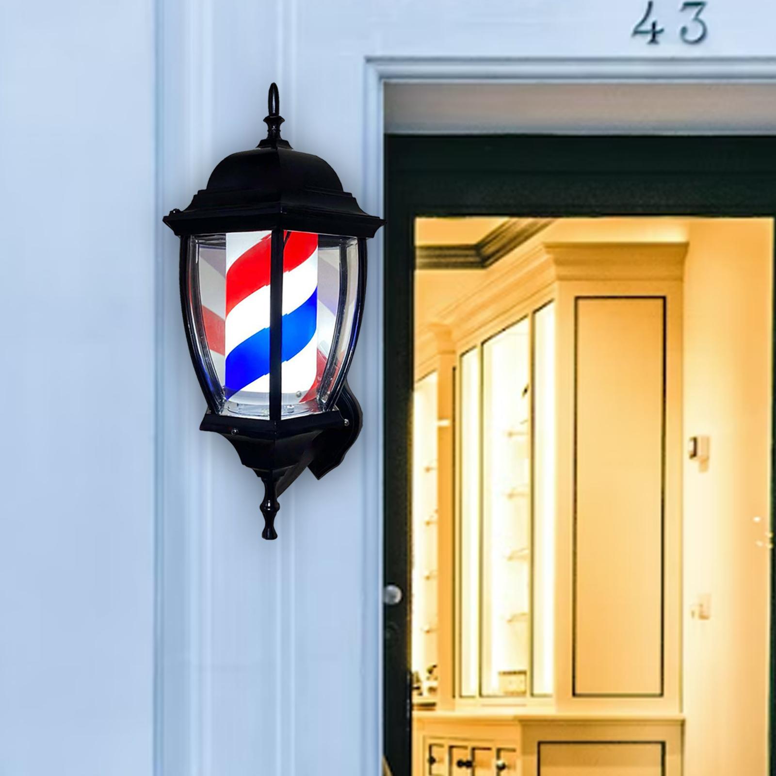 Outdoor Lighting Poles - Barber Pole Light Rotating Lighting Outdoor