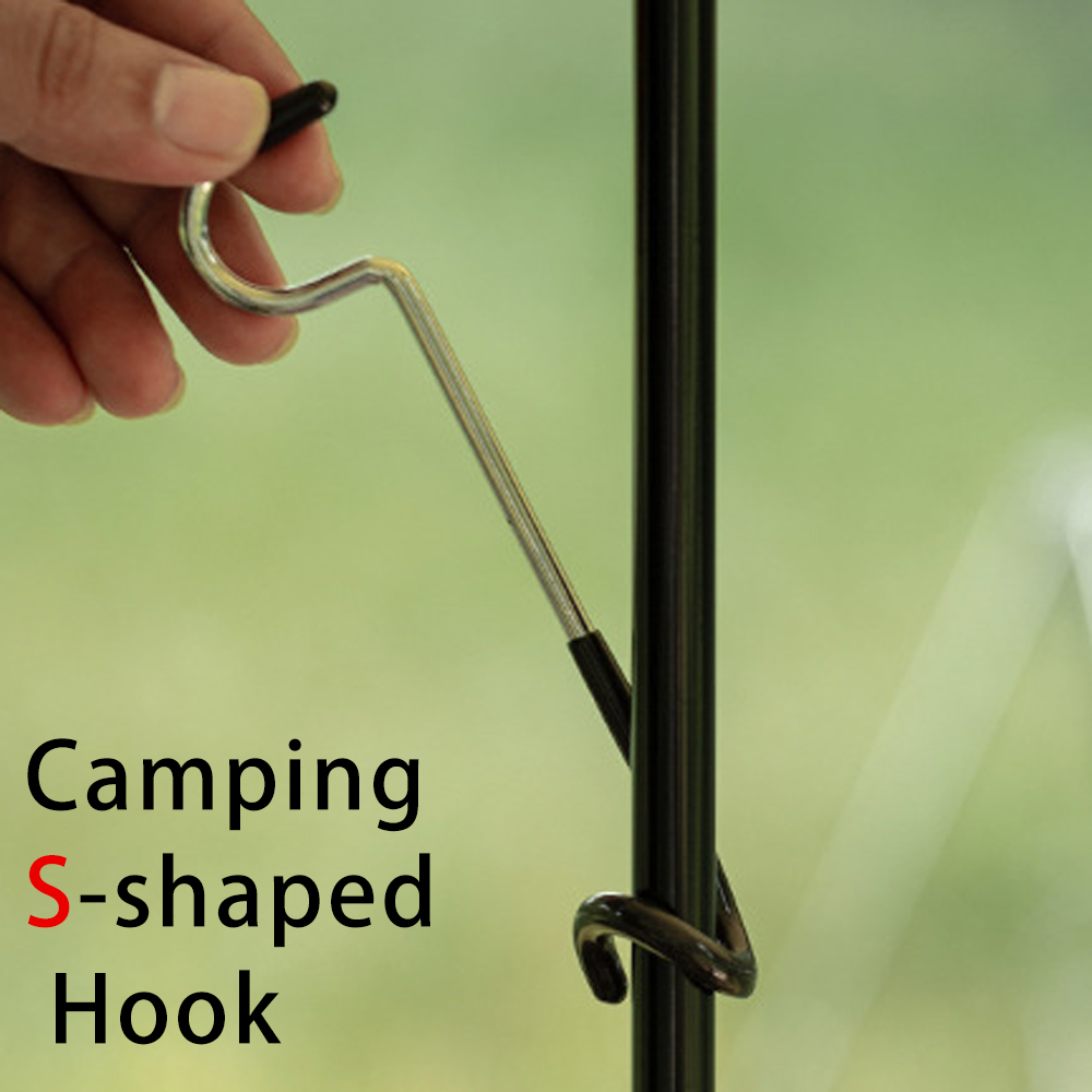 Outdoor Lighting Poles - Tent Pole Lamp Hanger, Stainless Steel