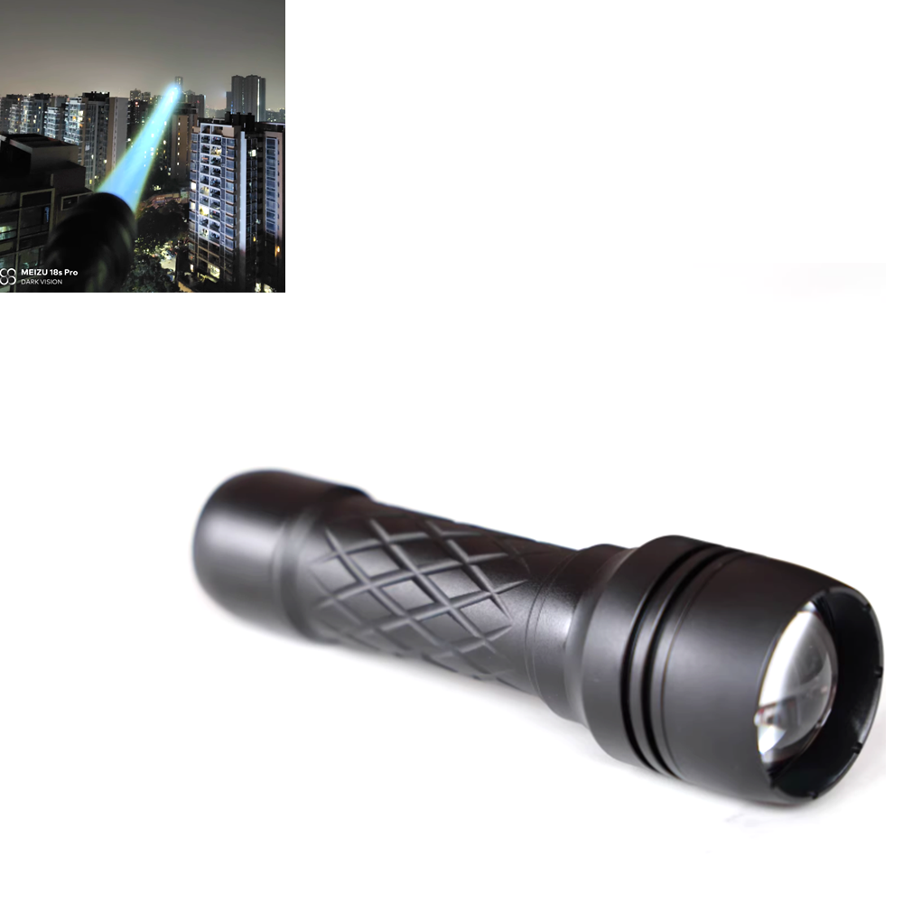Outdoor Lighting The Range - White Laser illuminated flashlight with 1800