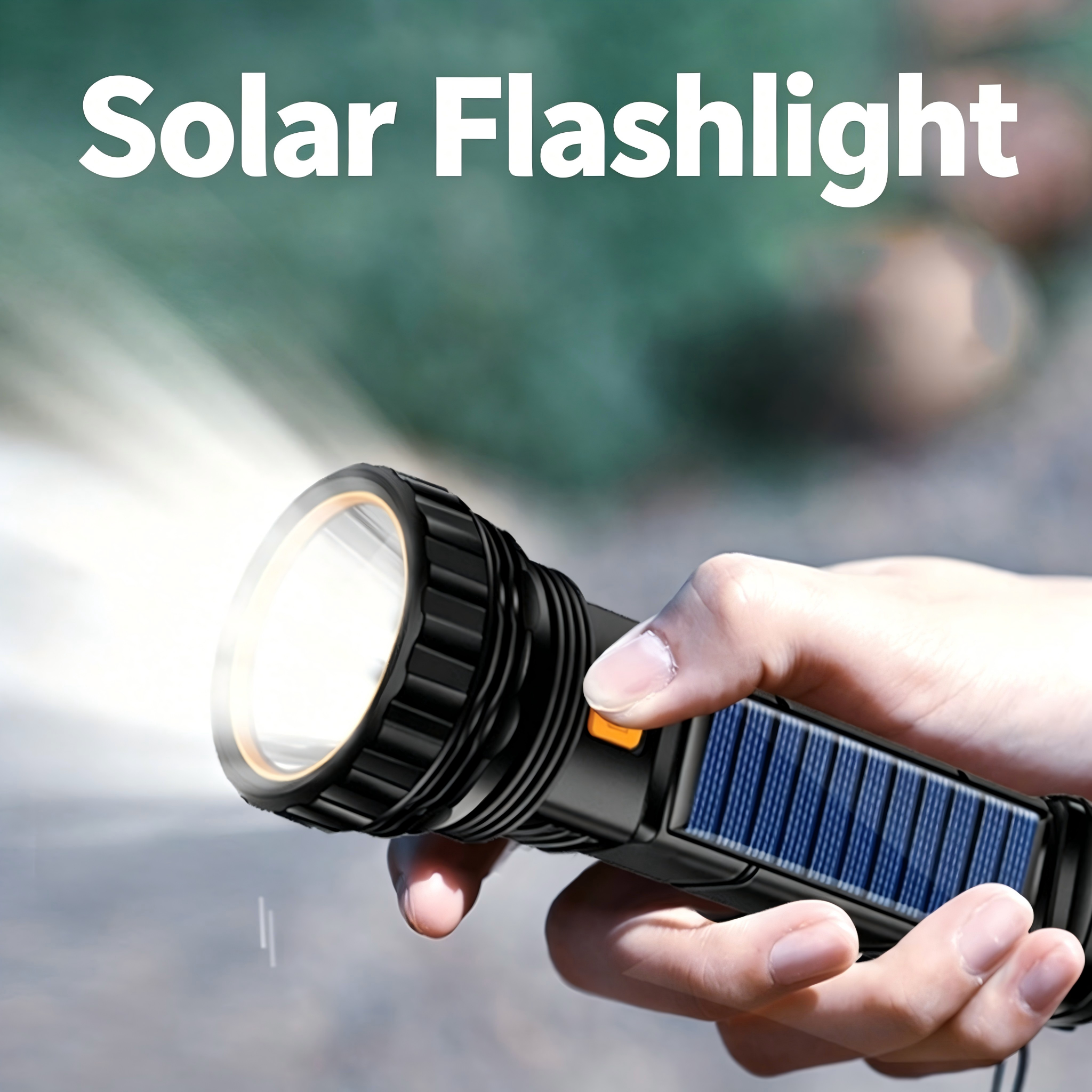 Outdoor Lighting The Range - 1PC Multi-function Solar LED Flashlight Outdoor