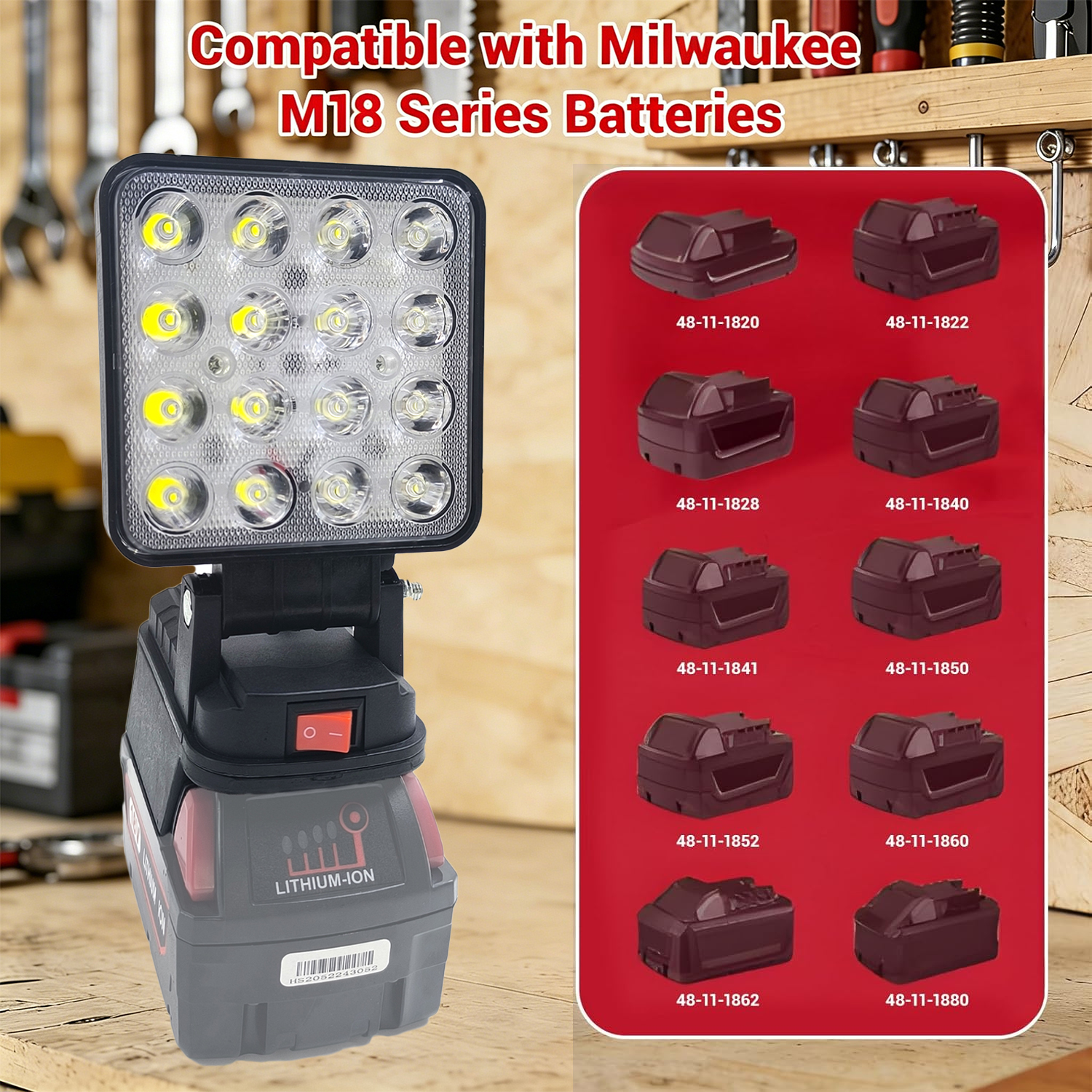 3/8 Inch Portable Cordless LED - مراجعة Outdoor Lighting Milwaukee وسعره