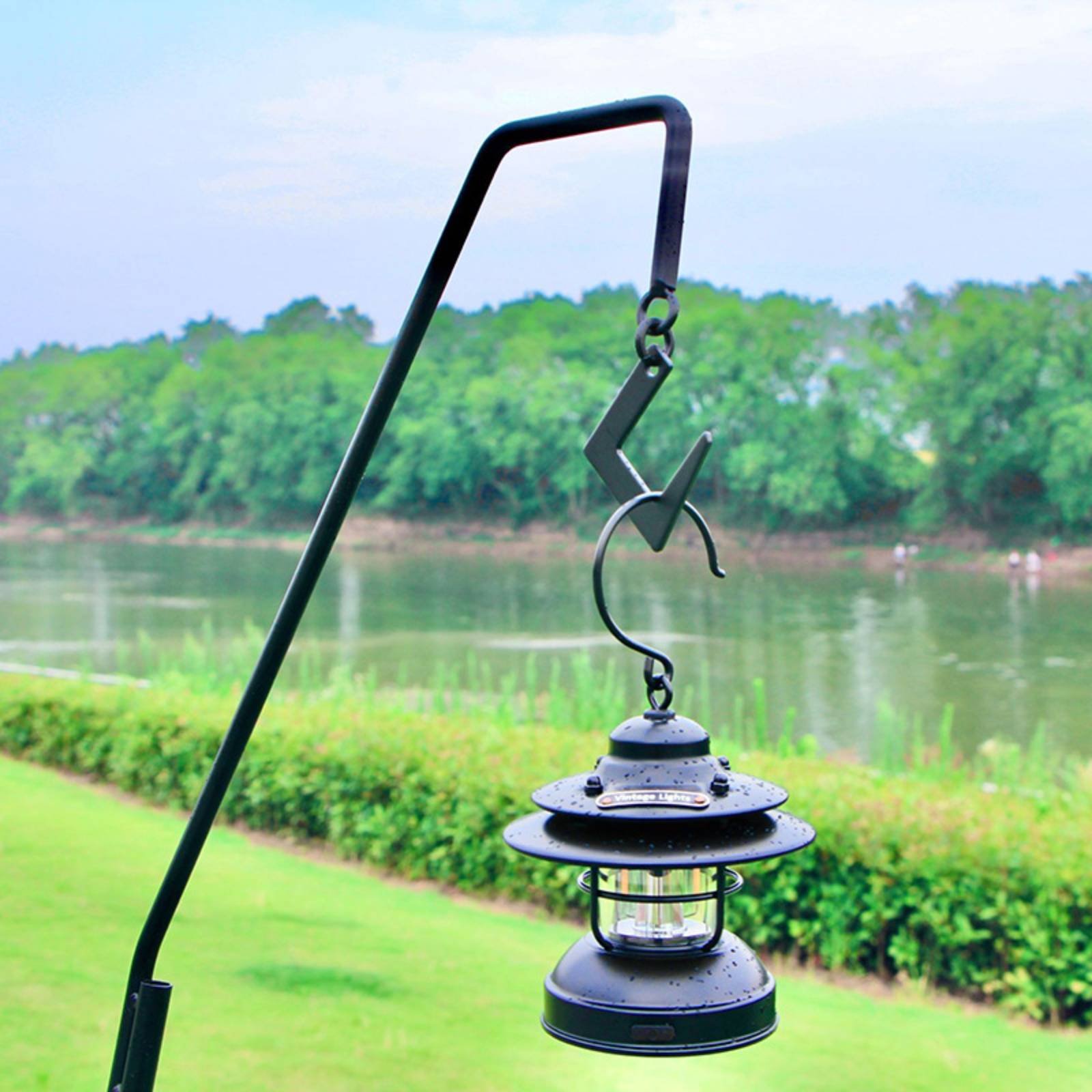 Camping Lantern Stand Detachab - مراجعة Outdoor Lighting Poles وسعره