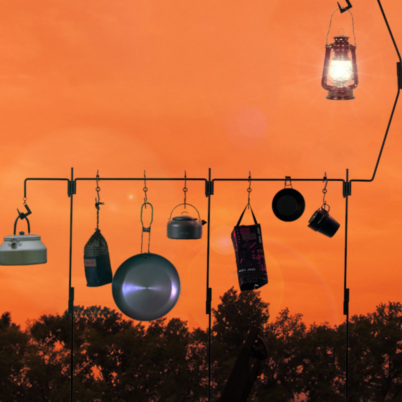 Camping Lantern Stand Detachab - مراجعة Outdoor Lighting Poles وسعره
