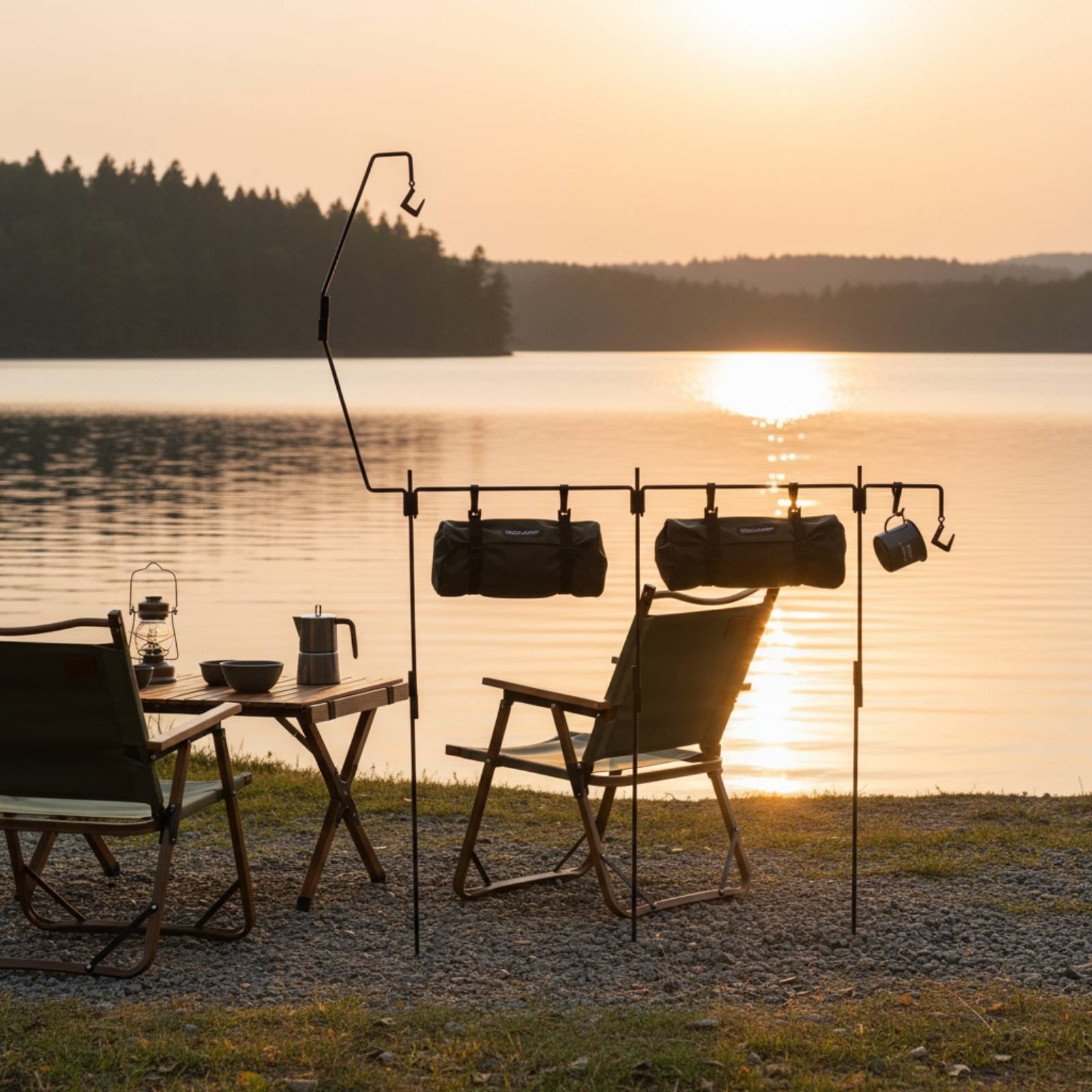 Camping Lantern Stand Detachab - مراجعة Outdoor Lighting Poles وسعره