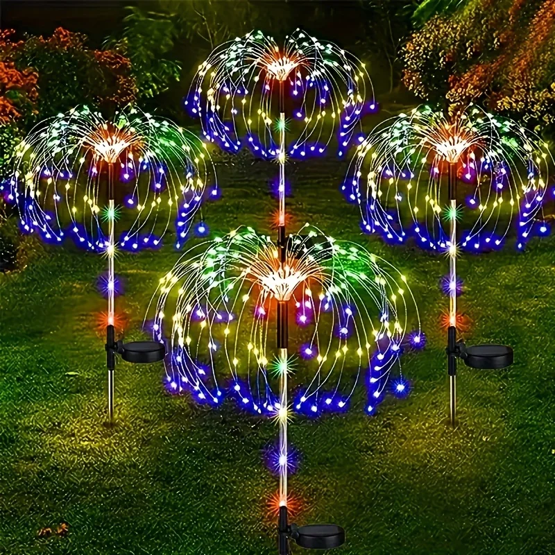 150LED Solar Garden Dandelion  - مراجعة Outdoor Lighting Yard Stakes وسعره
