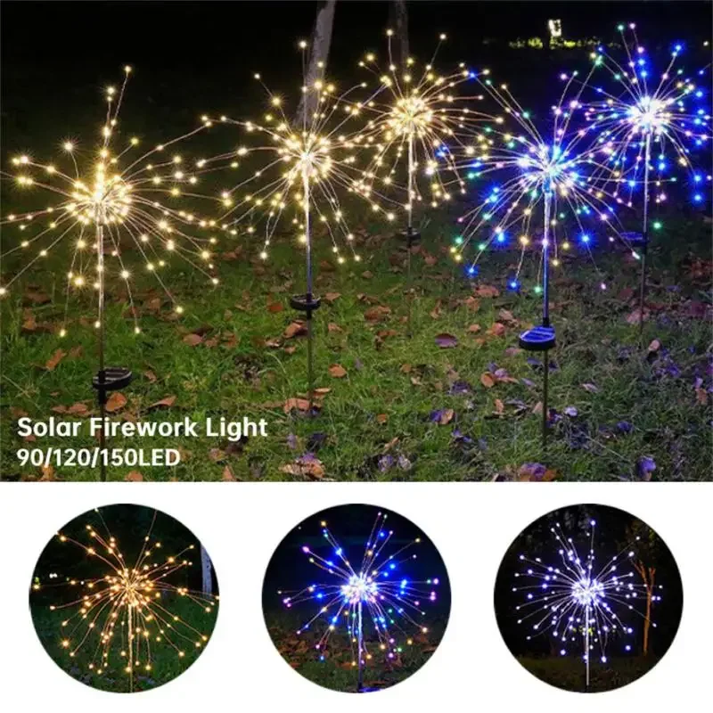 150LED Solar Garden Dandelion  - مراجعة Outdoor Lighting Yard Stakes وسعره