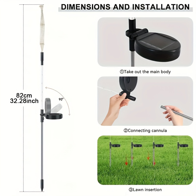 150LED Solar Garden Dandelion  - مراجعة Outdoor Lighting Yard Stakes وسعره