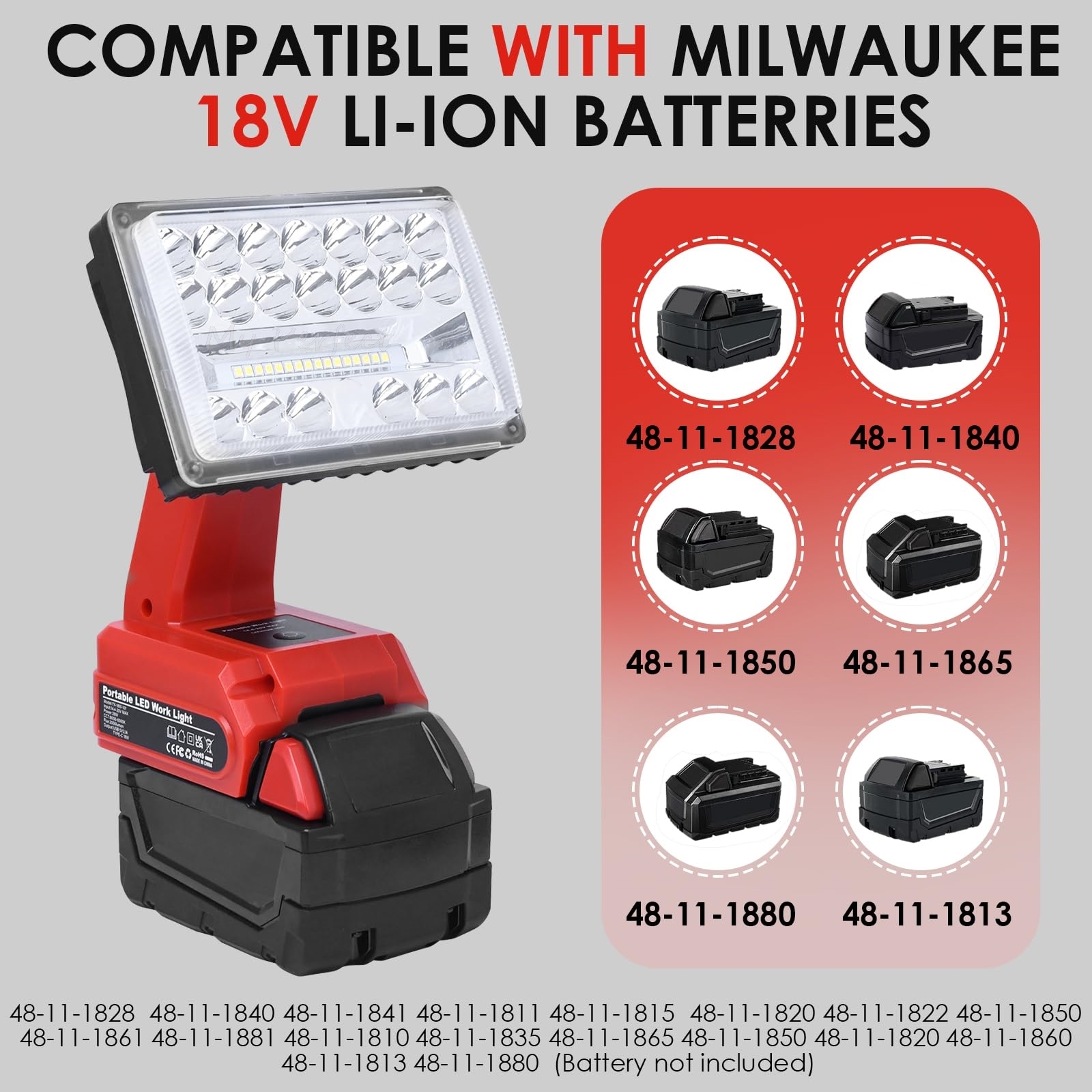 Portable Flashlight Compatible - مراجعة Outdoor Lighting Milwaukee وسعره