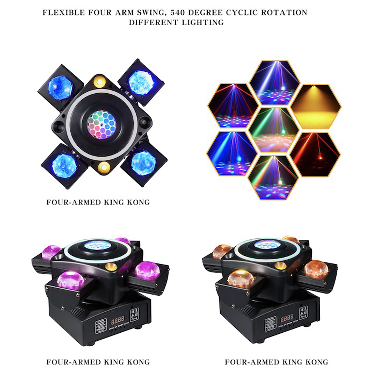 Lanju 90W 5IN1 Effect LED Halo - مراجعة Halo Outdoor Lighting وسعره