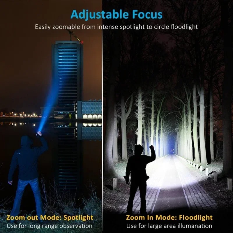 T6 LED Rechargeable Flashlight - مراجعة Outdoor Lighting Lowes وسعره