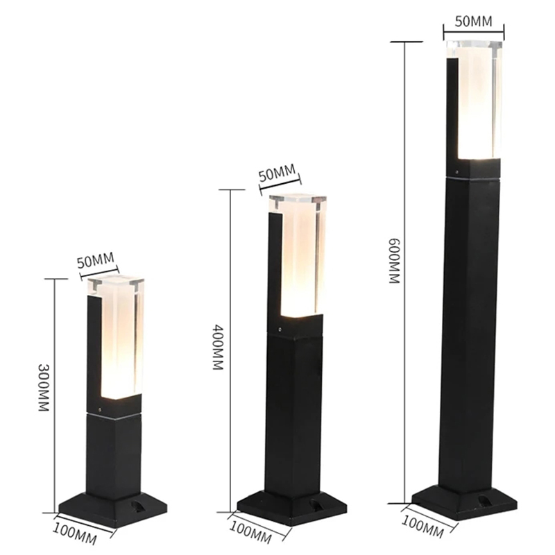 IP65 Waterproof 10W LED Garden - مراجعة Outdoor Lighting Bollards وسعره