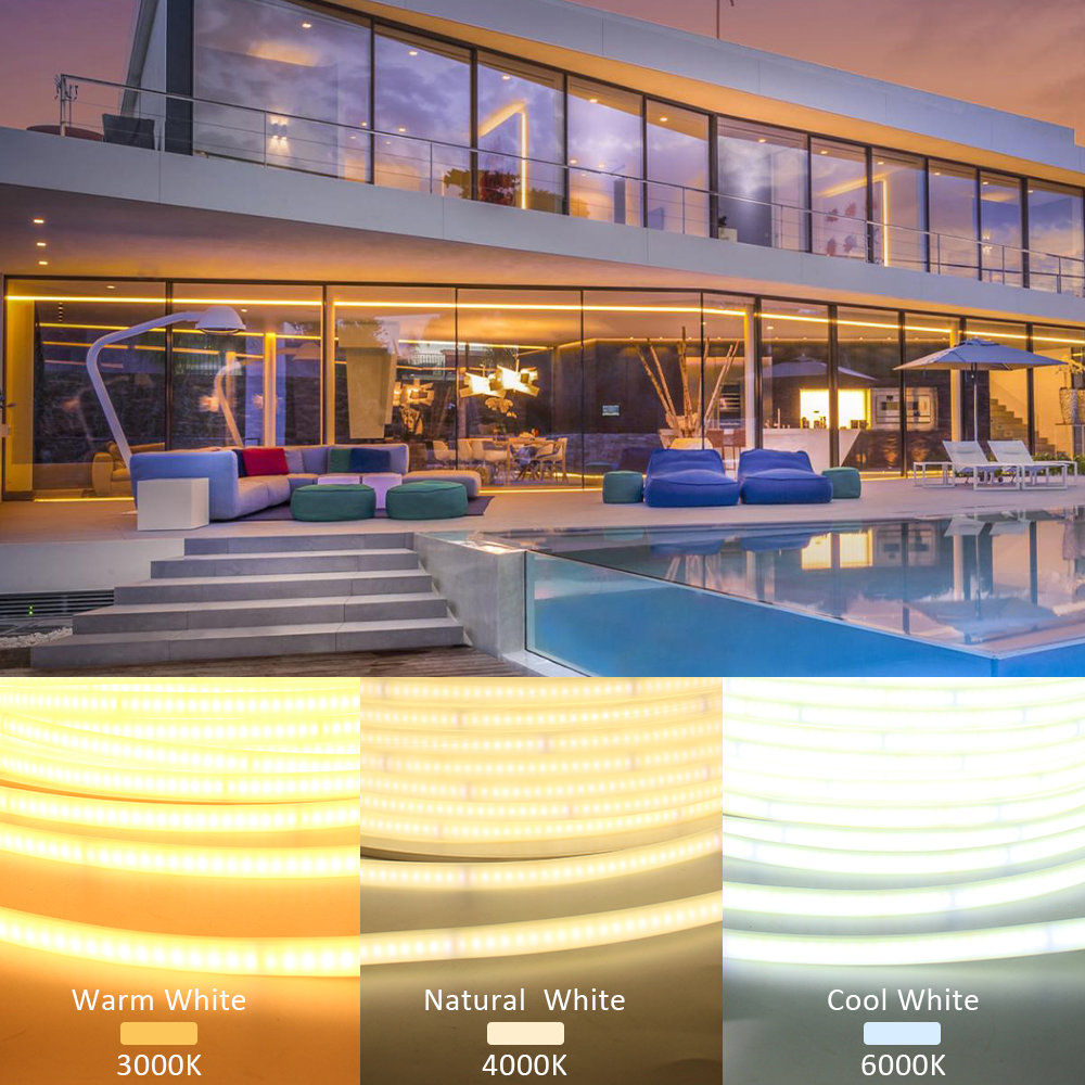 1-20m 220V COB LED Strip Light - مراجعة Outdoor Lighting Linear وسعره