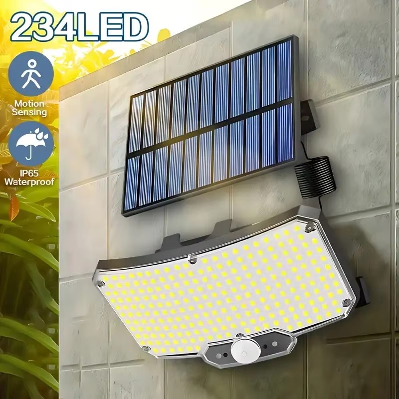 234LED Solar Outdoor Lights Mo - مراجعة Outdoor Lighting Garage وسعره