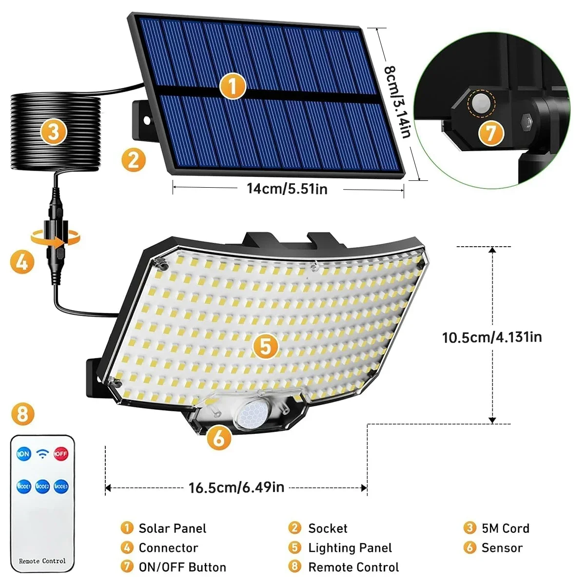 234LED Solar Outdoor Lights Mo - مراجعة Outdoor Lighting Garage وسعره