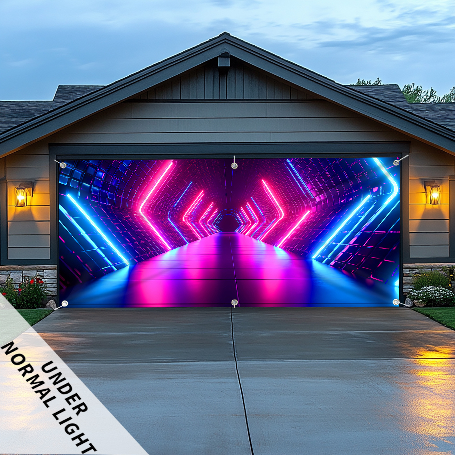 1 PC Creative Future Time Tunn - مراجعة Outdoor Lighting Garage وسعره