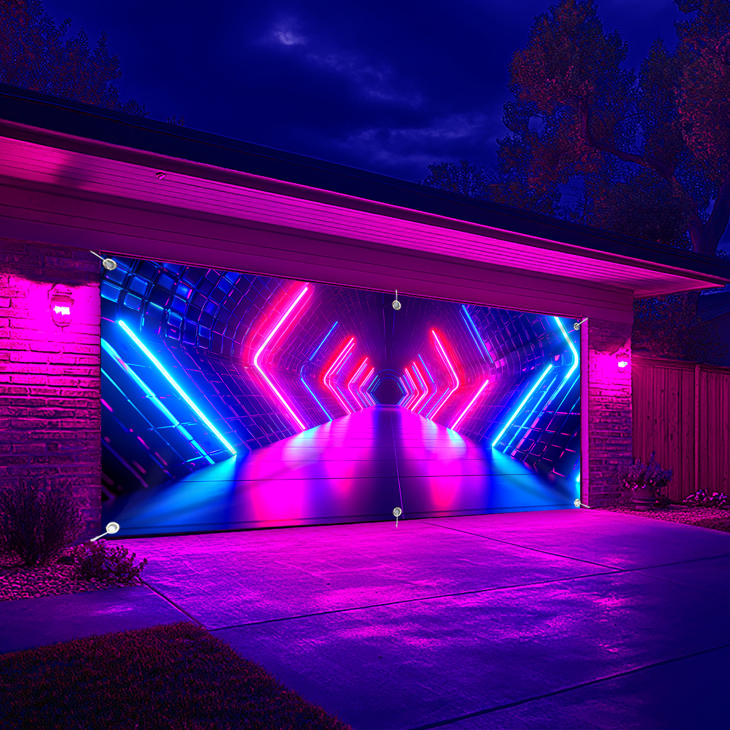 1 PC Creative Future Time Tunn - مراجعة Outdoor Lighting Garage وسعره