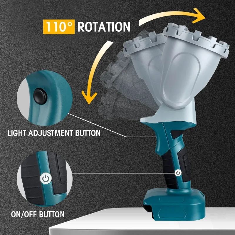 Portable LED Work Light Flashl - مراجعة Outdoor Lighting Milwaukee وسعره