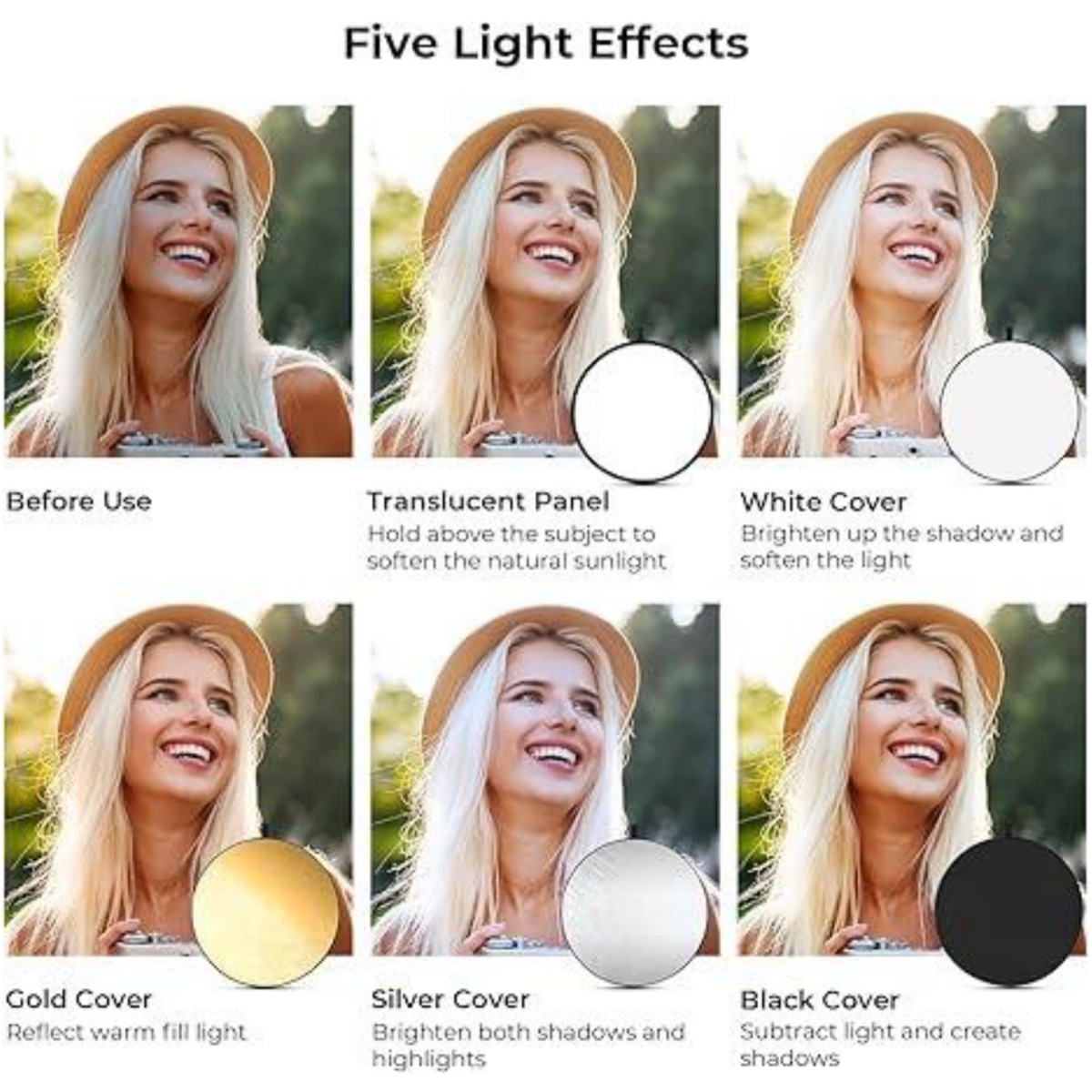 HUANYINGBJB Portable 5 in 1 Ph - مراجعة Outdoor Lighting In Photography وسعره