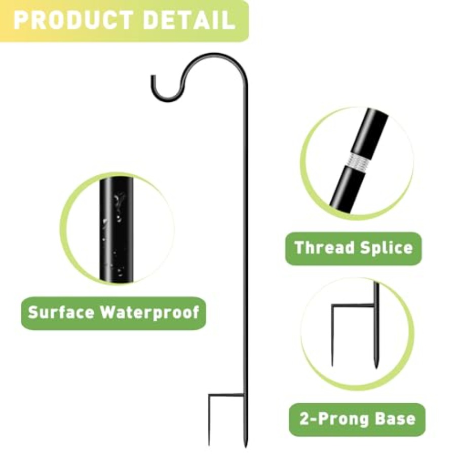 Shepherds Hooks for Outdoor Ga - مراجعة Outdoor Lighting Poles وسعره