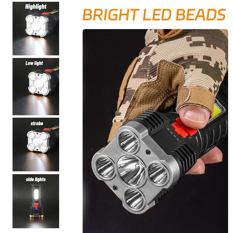 5 LED High Power Led Flashligh - مراجعة Outdoor Lighting Lowes وسعره