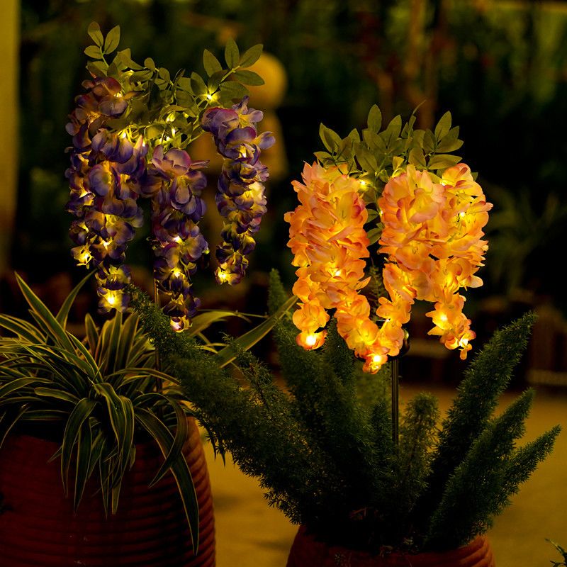 1PC Solar LED Wisteria Light,  - مراجعة Outdoor Lighting Yard Stakes وسعره