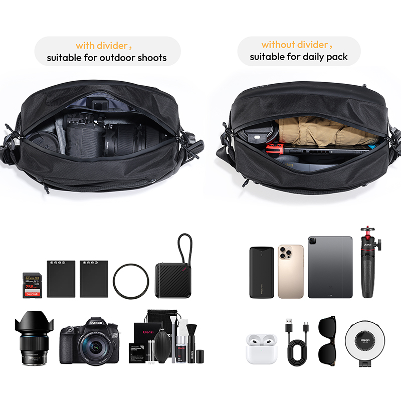 Ulanzi PB038 Travel Sling Bag  - مراجعة Outdoor Lighting In Photography وسعره