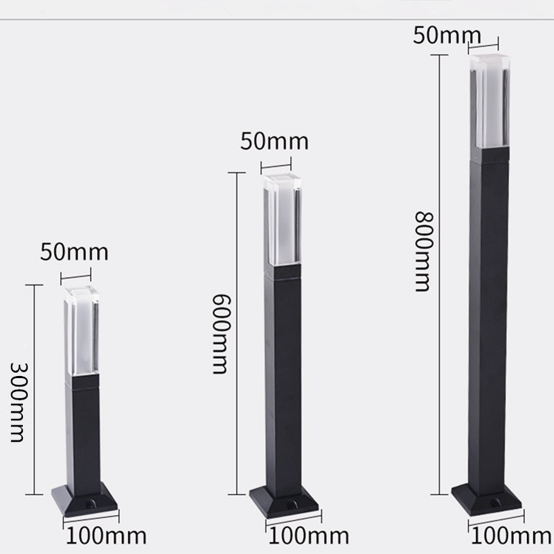 12W LED ground plug Landscapes - مراجعة Outdoor Lighting Bollards وسعره