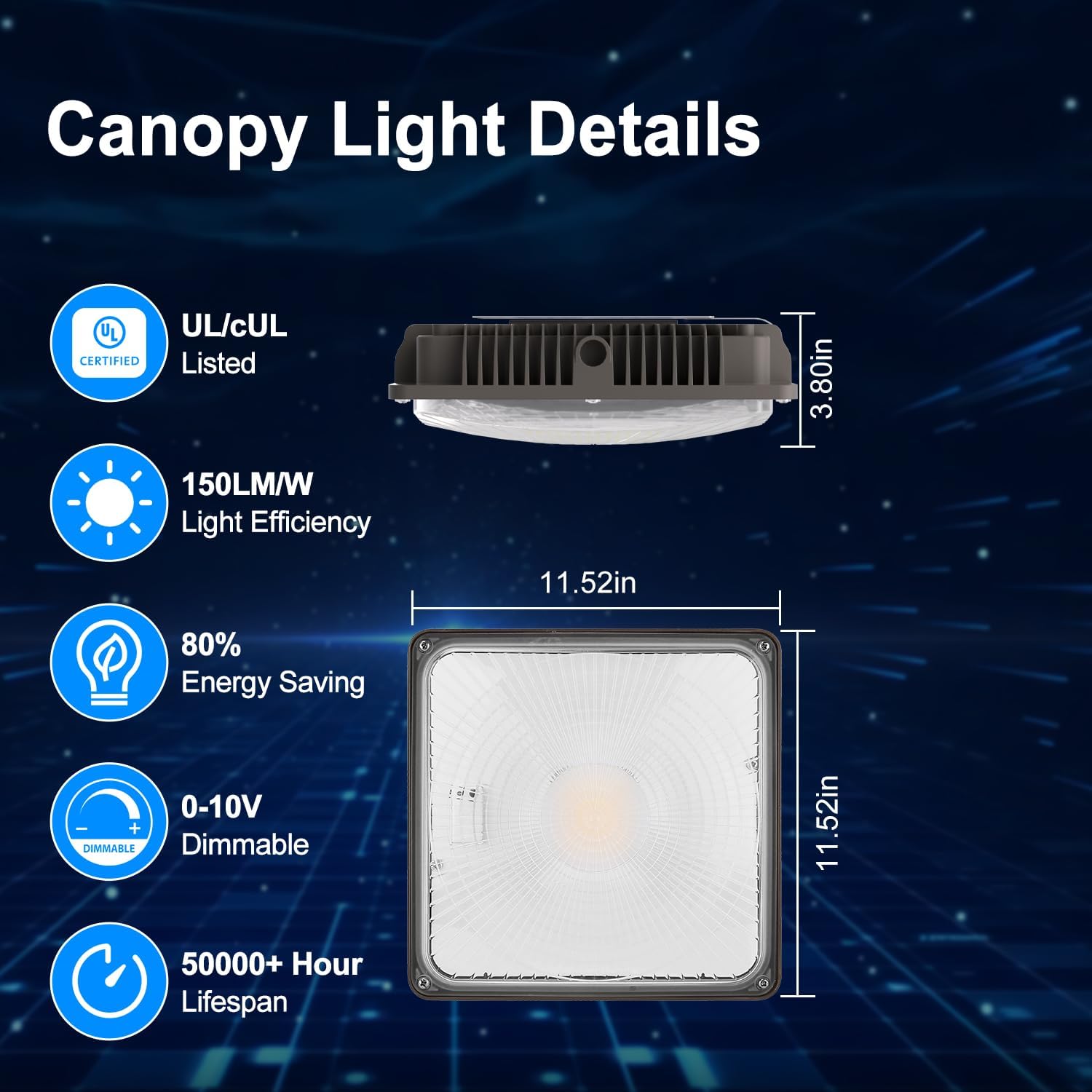 LED Light 60W, 9000LM LED Ligh - مراجعة Outdoor Lighting Garage وسعره