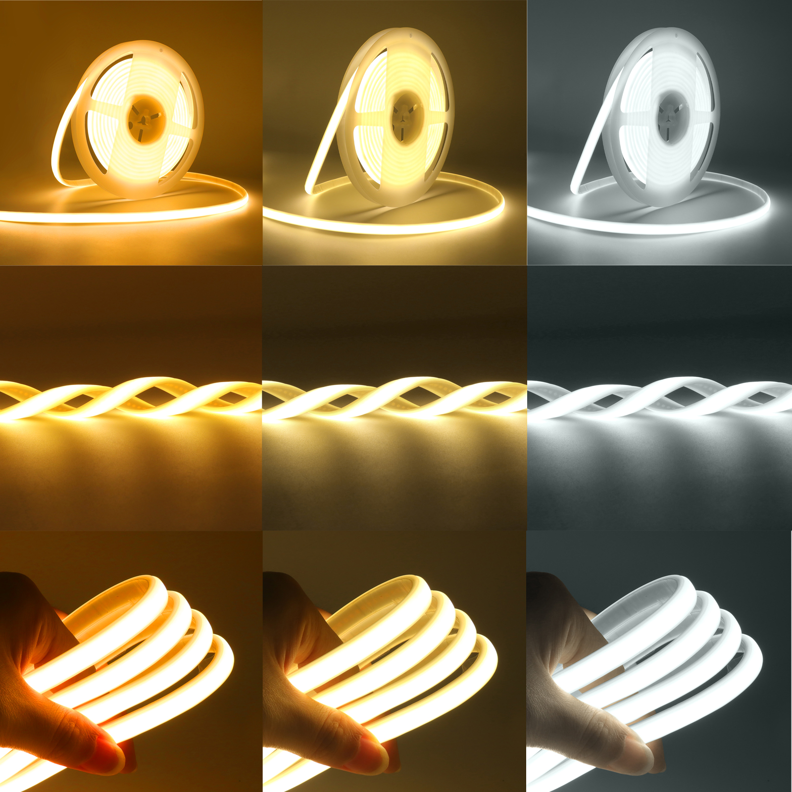 Flexible DC 12V 24V COB LED Ne - مراجعة Outdoor Lighting Linear وسعره