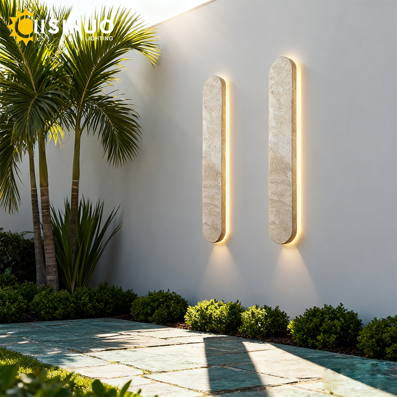 Yellow Travertine Natural Ston - مراجعة Outdoor Lighting Linear وسعره