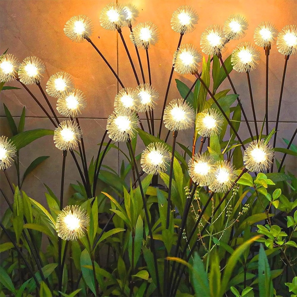 6LED Solar Dandelion Stake Lig - مراجعة Outdoor Lighting Yard Stakes وسعره