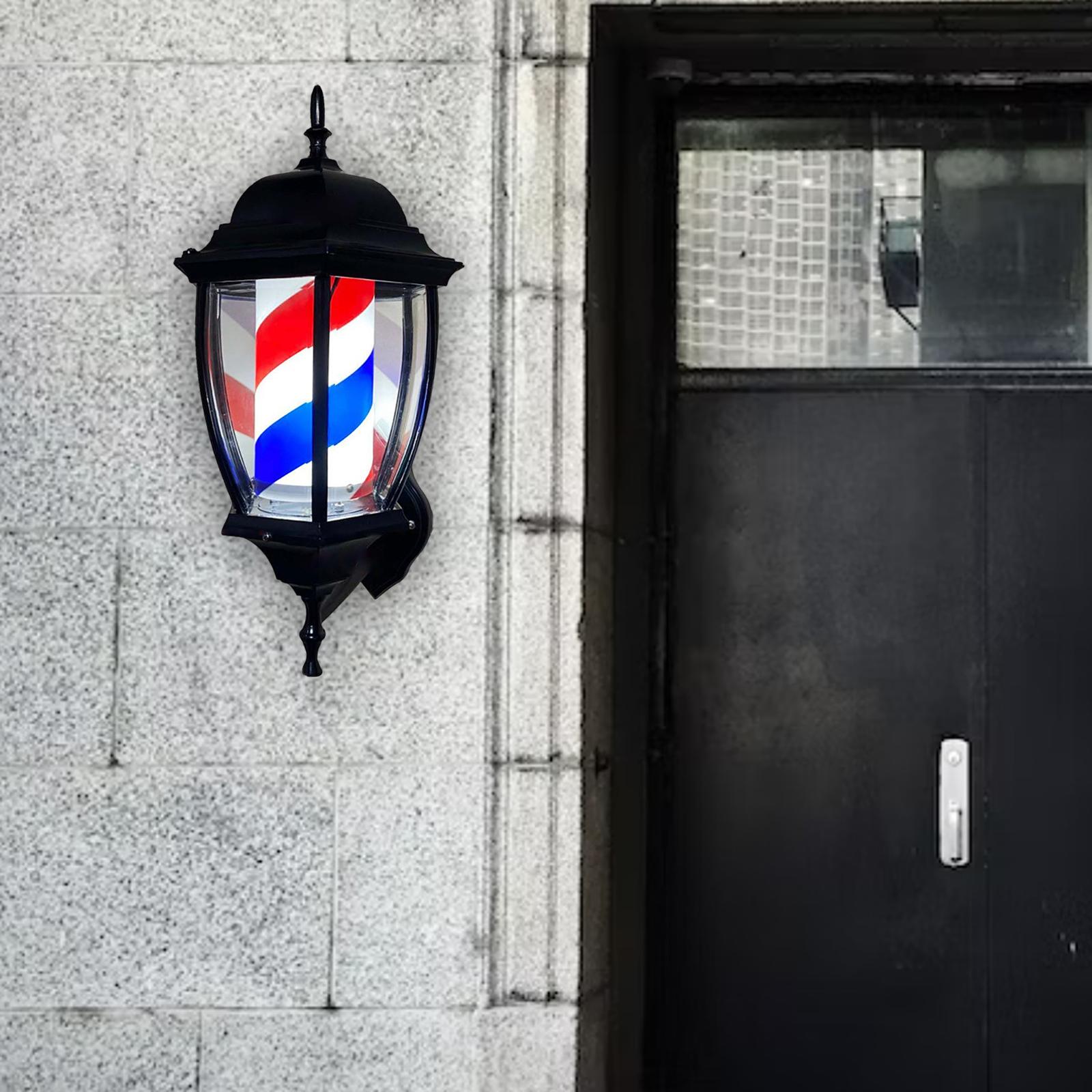 Barber Pole Light Rotating Lig - مراجعة Outdoor Lighting Poles وسعره