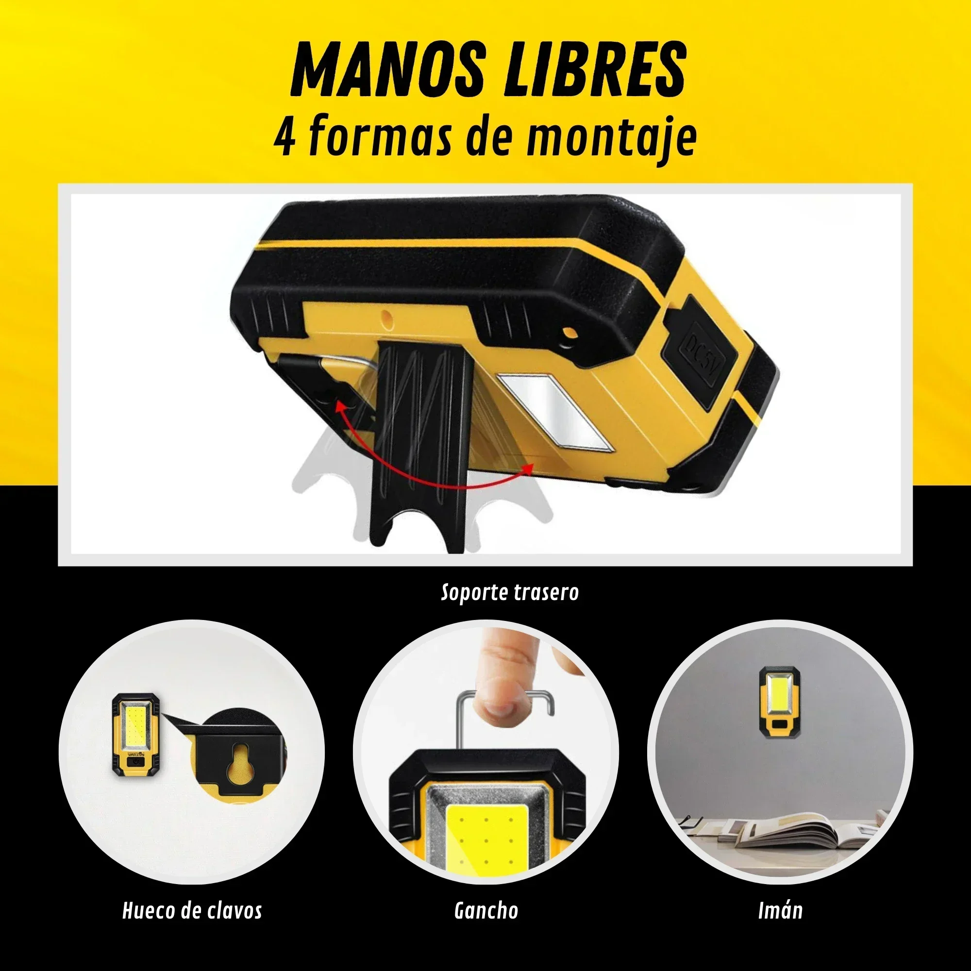 Rechargeable 4000MaH Work Ligh - مراجعة Outdoor Lighting Lowes وسعره