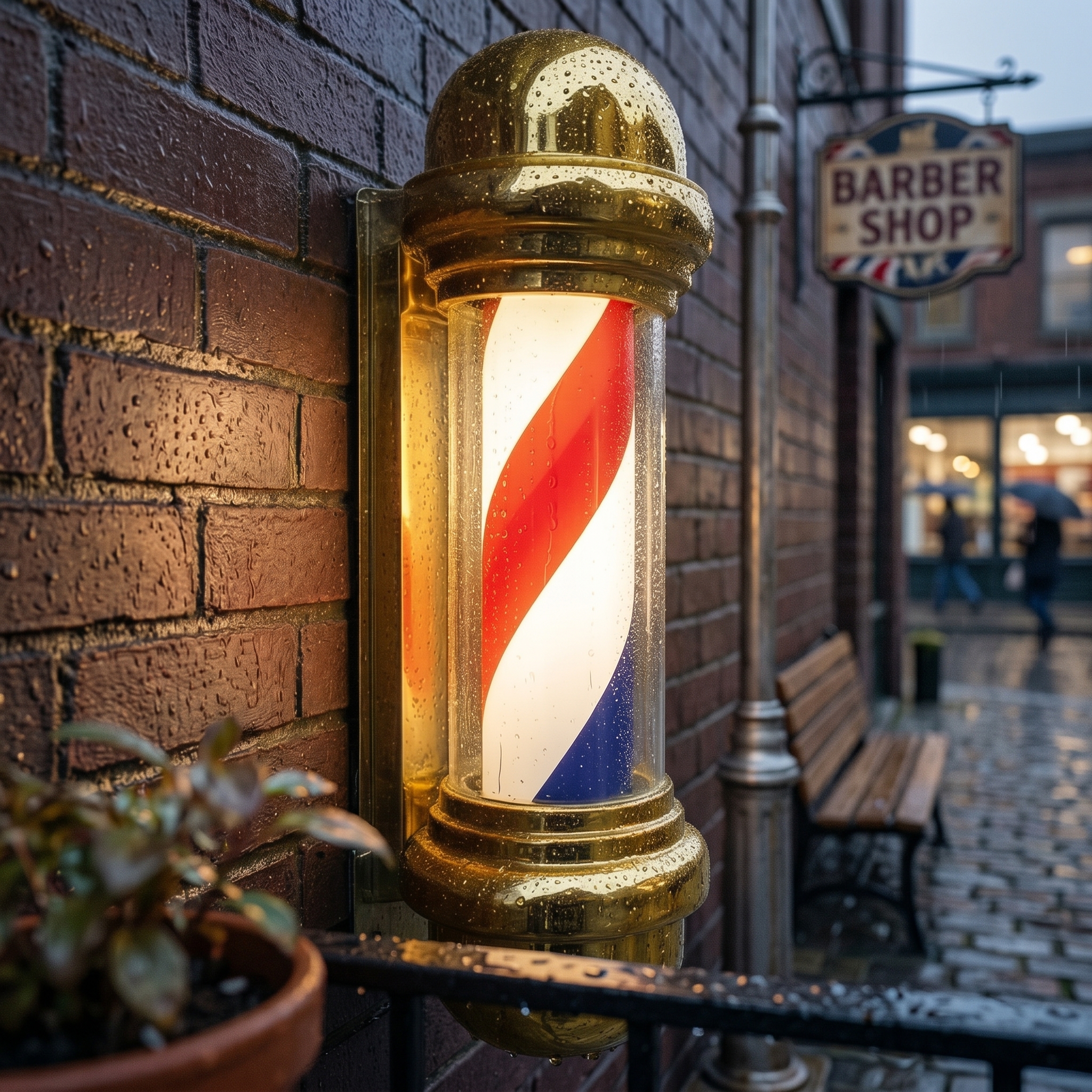 LED Barber Pole Transparent Co - مراجعة Outdoor Lighting Poles وسعره