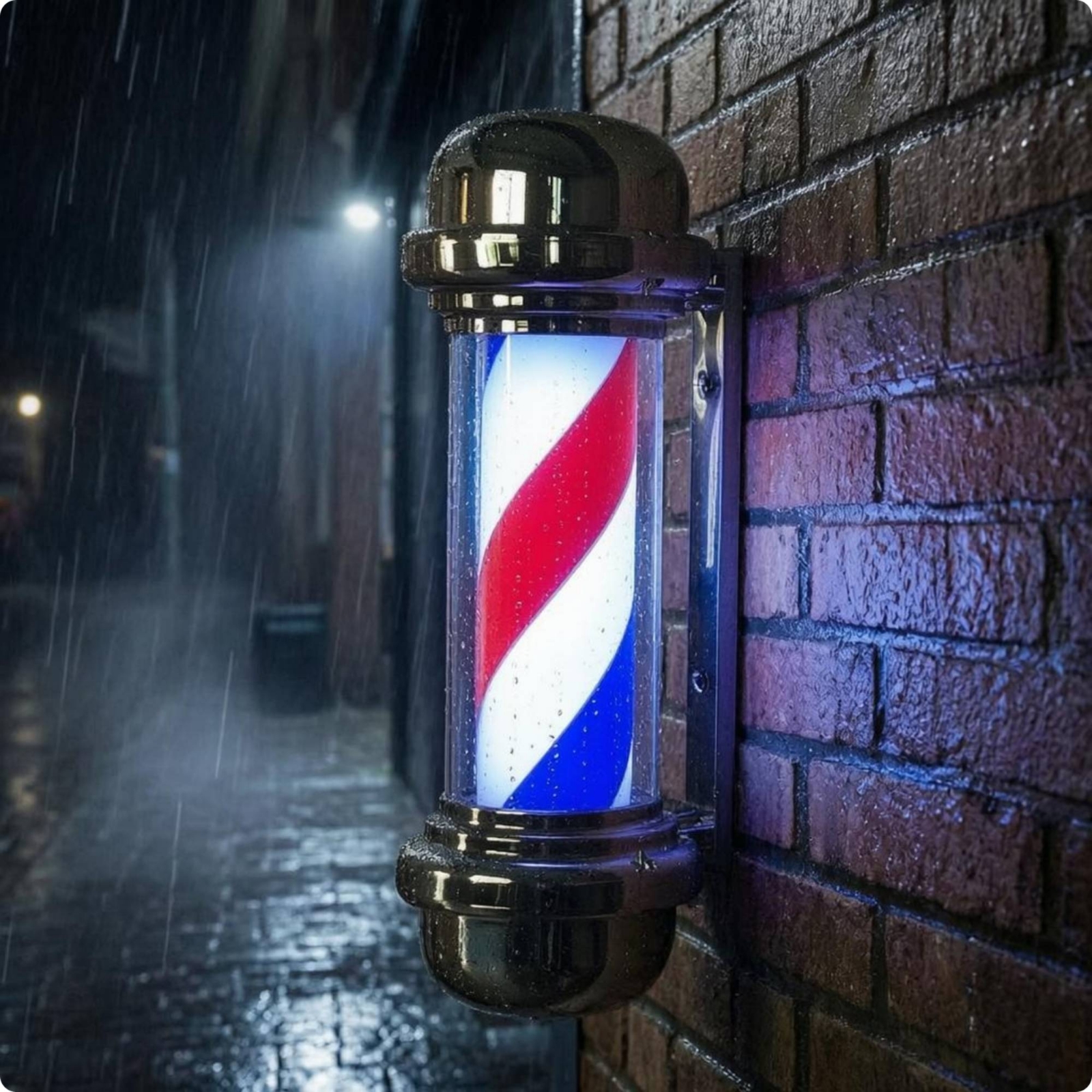 LED Barber Pole Transparent Co - مراجعة Outdoor Lighting Poles وسعره