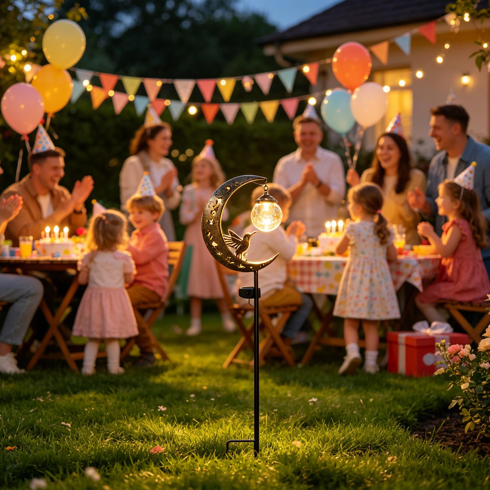 Solar Garden Stake Lights Moon - مراجعة Outdoor Lighting Yard Stakes وسعره