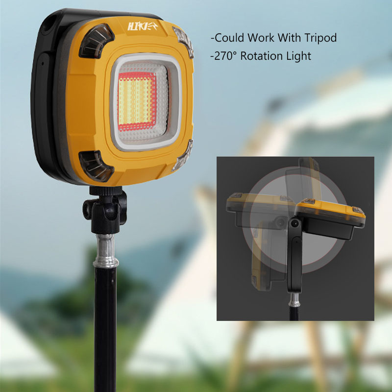 2000LM LED Rechargeable Work L - مراجعة Outdoor Lighting The Range وسعره