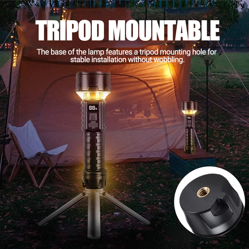 COB LED Flashlight Rechargeabl - مراجعة Outdoor Lighting Lowes وسعره