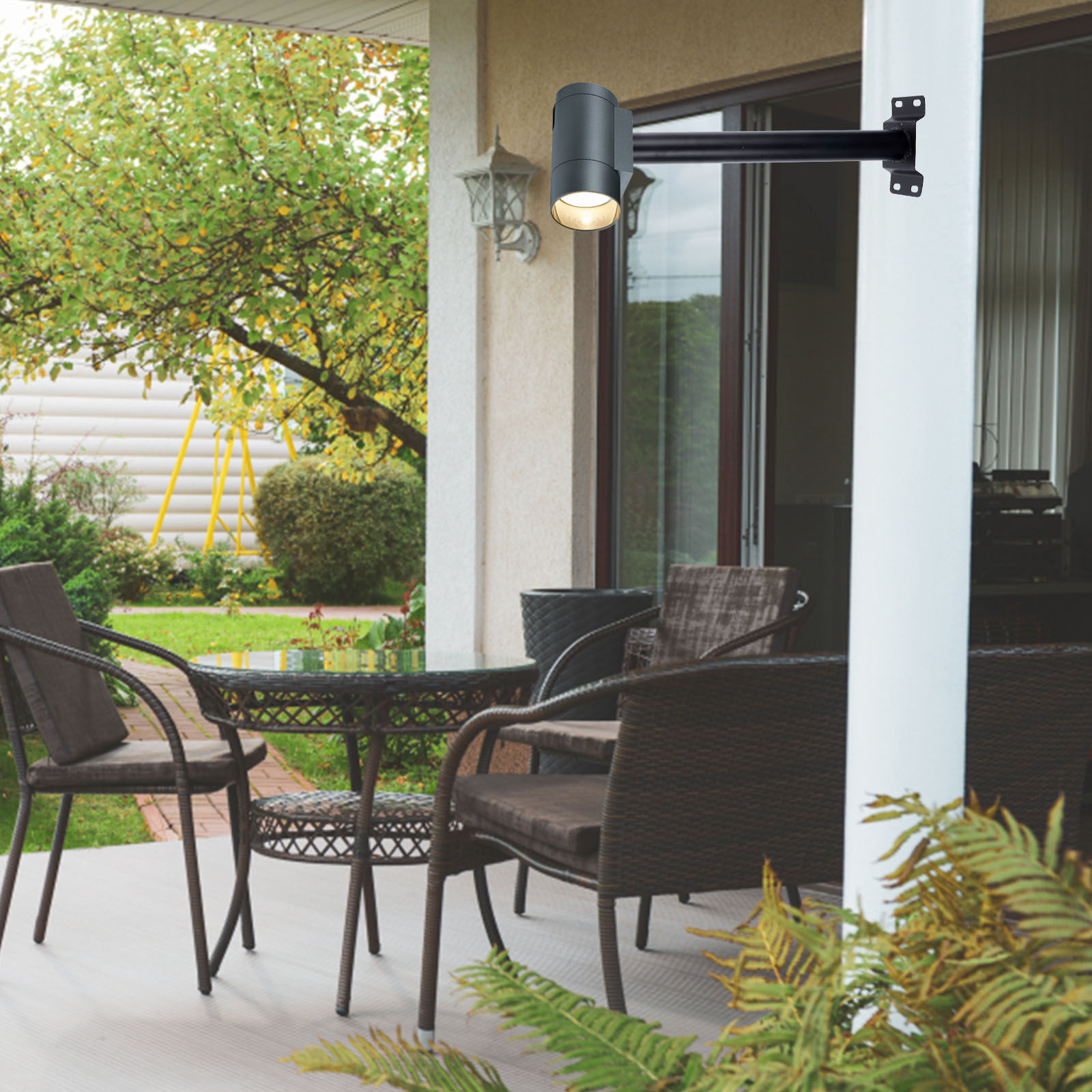 1Set Solar Street Light Mounti - مراجعة Outdoor Lighting Poles وسعره
