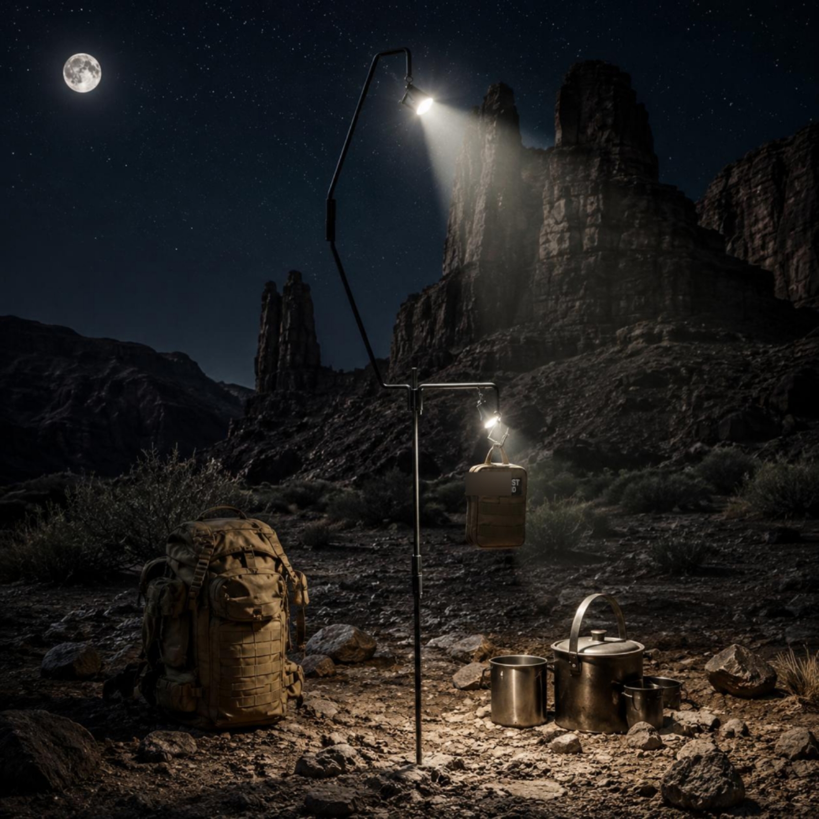 10 Pieces Camping Lantern Stan - مراجعة Outdoor Lighting Poles وسعره