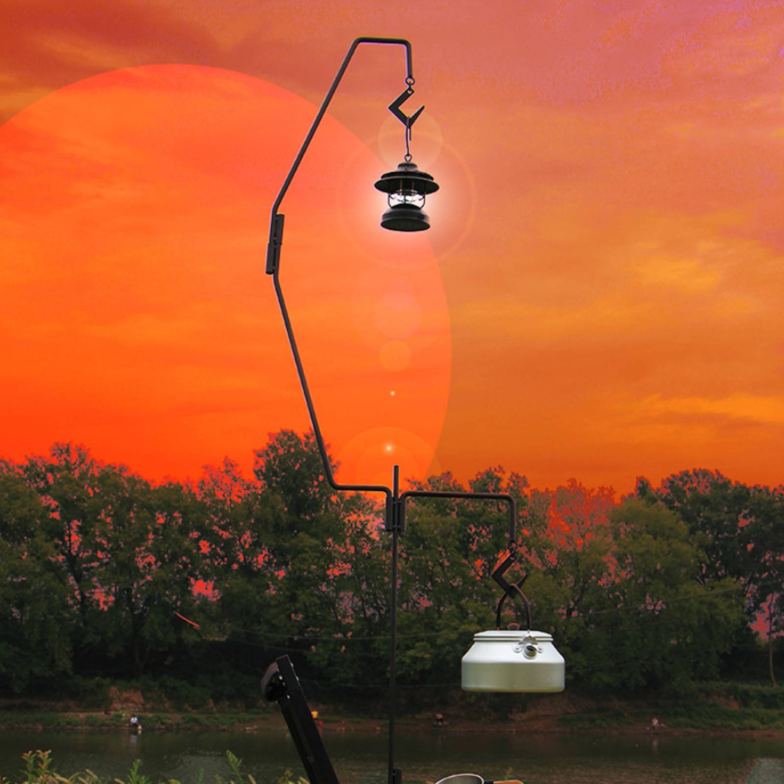 10 Pieces Camping Lantern Stan - مراجعة Outdoor Lighting Poles وسعره