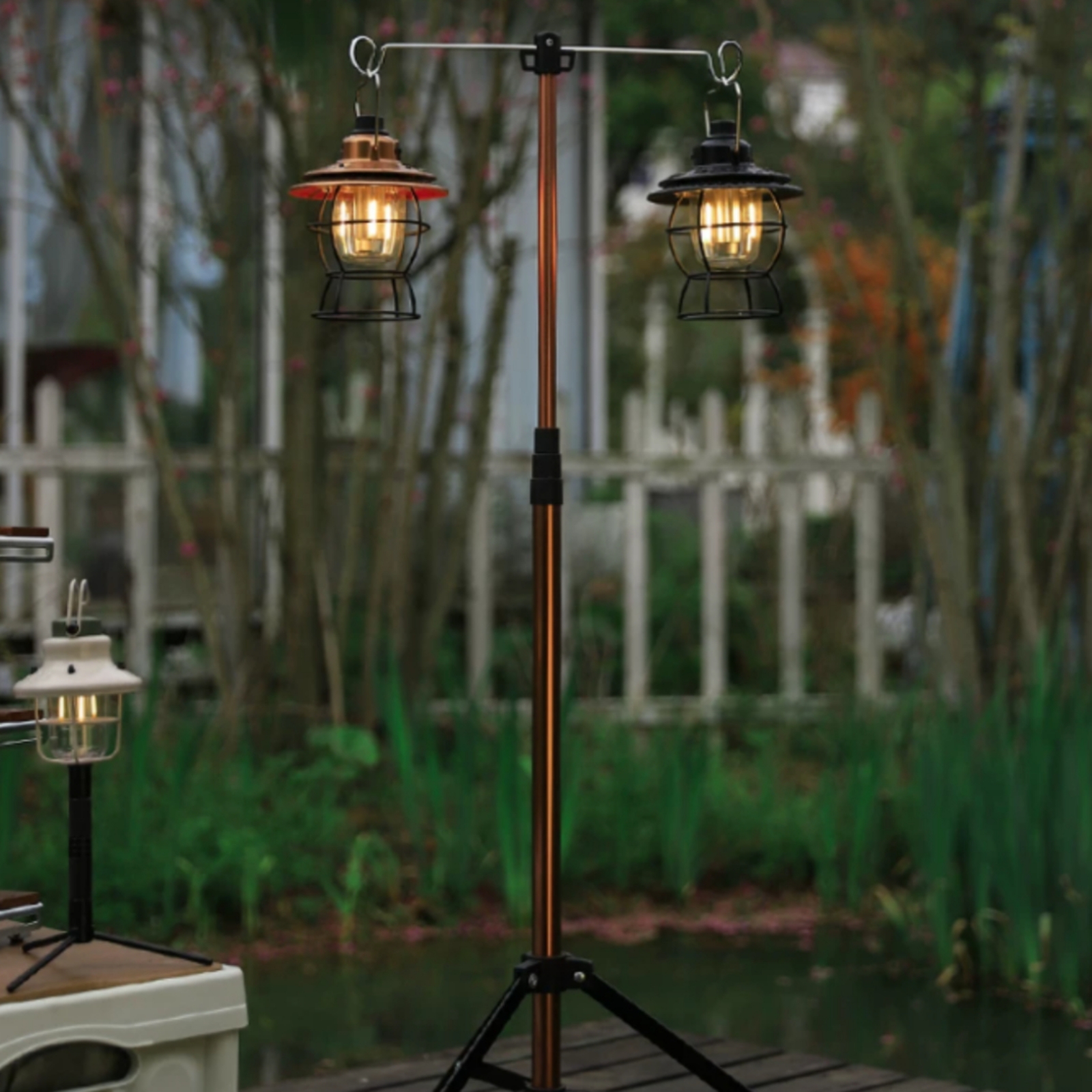 Tripod Stand with Hooks Telesc - مراجعة Outdoor Lighting Poles وسعره