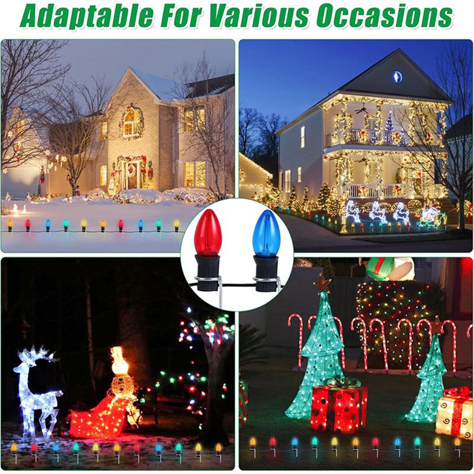 Christmas Light Stakes For Yar - مراجعة Outdoor Lighting Yard Stakes وسعره