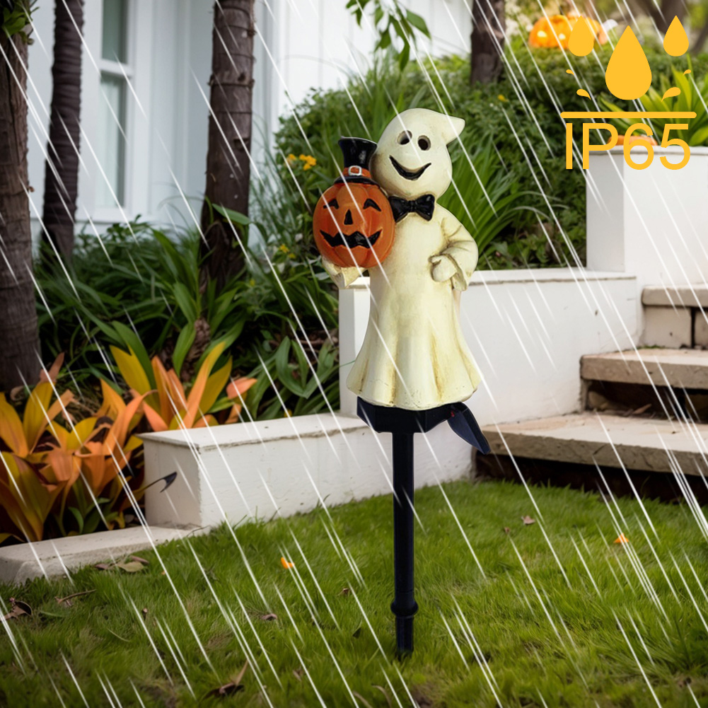 Outdoor Halloween Ghosts Pathw - مراجعة Outdoor Lighting Yard Stakes وسعره
