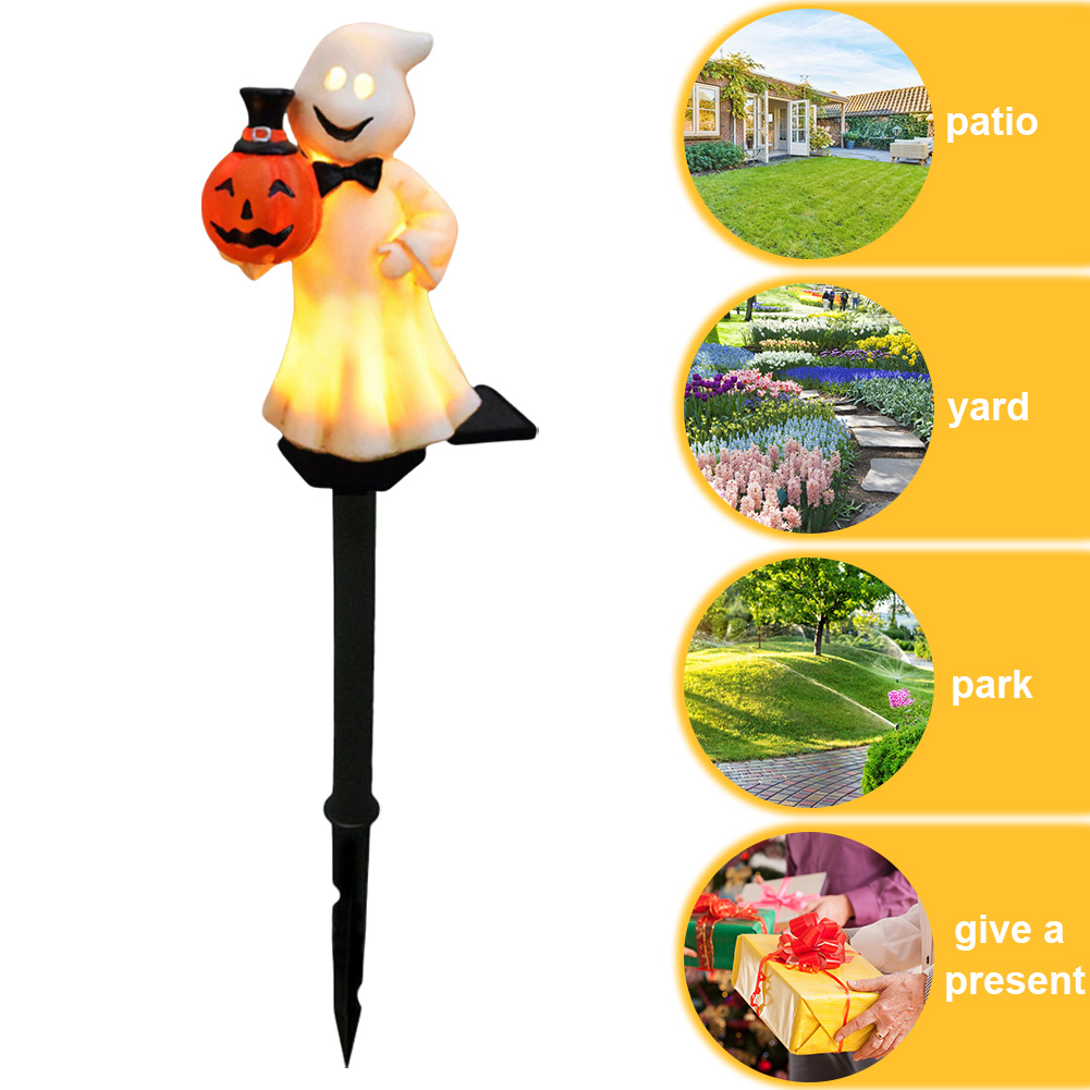 Outdoor Halloween Ghosts Pathw - مراجعة Outdoor Lighting Yard Stakes وسعره