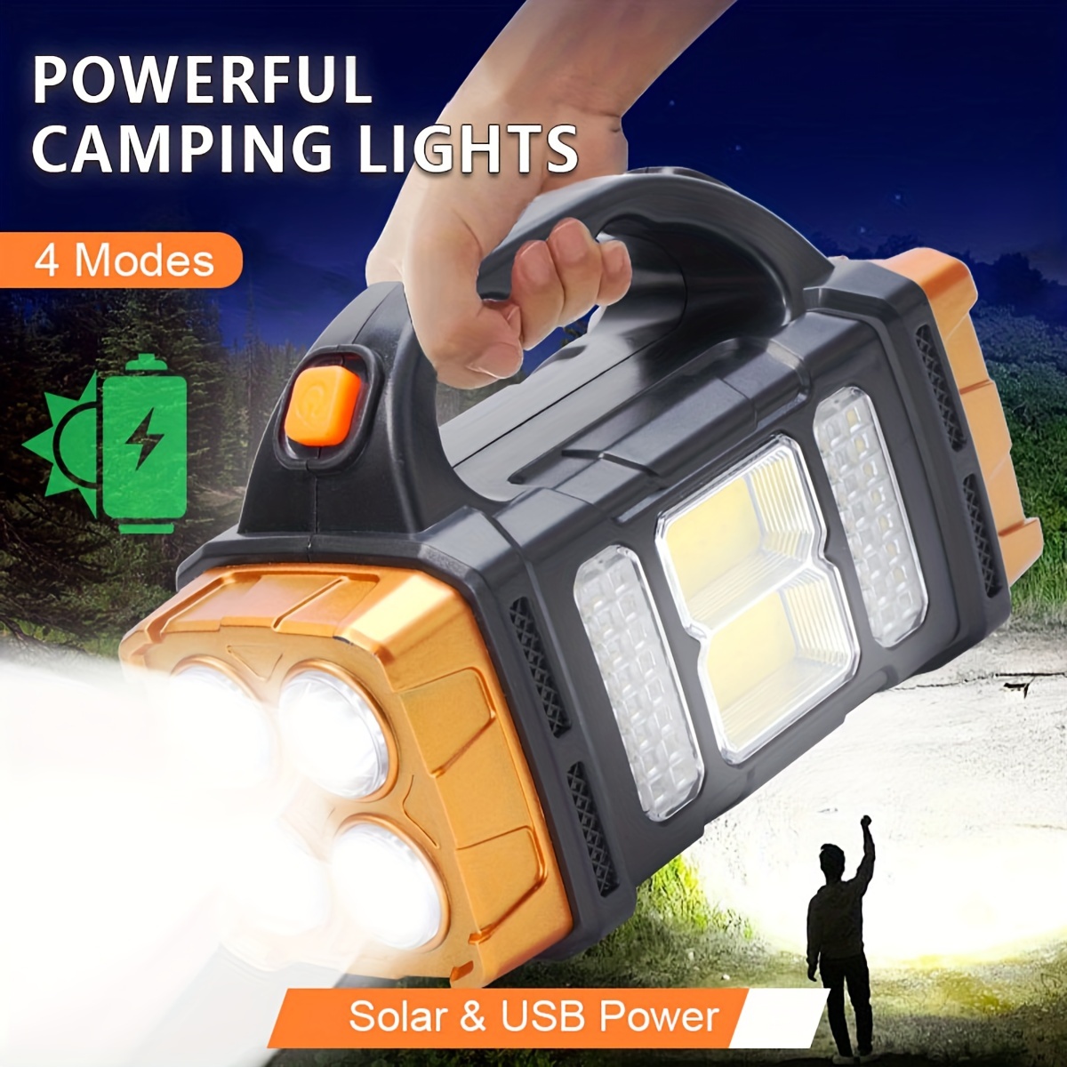 New Upgrade Rechargeable High  - مراجعة Outdoor Lighting Lowes وسعره