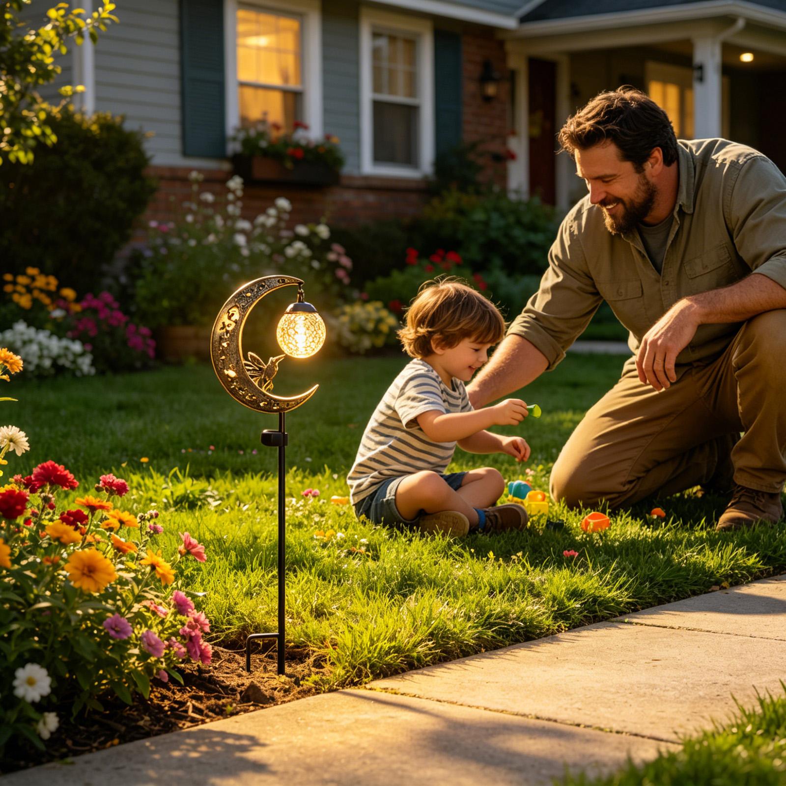 Solar Stake Lights Outdoor Moo - مراجعة Outdoor Lighting Yard Stakes وسعره