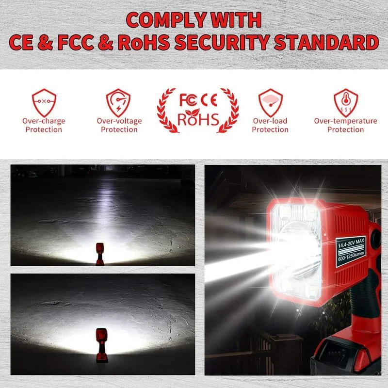 Portable LED Lamp Work Light F - مراجعة Outdoor Lighting Milwaukee وسعره